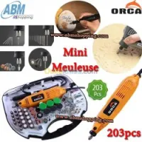 Outil rotatif, Mini Meuleuse de finition électrique 203pcs - ORCA