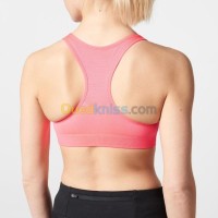 BRASSIERE DECATHLON RUNNING BASIQUE ROSE CORAIL thumbnail 4