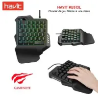 Mini Clavier Filaire Gaming USB RGB HAVIT KB513L