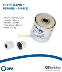 Filtre a gasoil d'origine Perkins