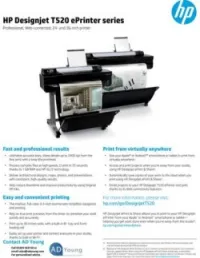 hp designjet t120 and t520 eprinter 