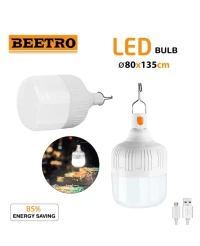  BEETRO Lampe Bulb Rechargeable Ultra Lumineuse Avec Trois Niveaux De Lumière LA235
