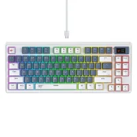 CLAVIER MECANIQUE HAVIT KB884L RED SWITCH RGB + SCREEN
