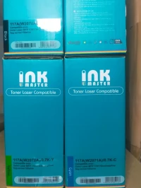 Pack Laser HP C117A_W2070A/150A_178NW  (BK-C-M-Y) INK MASTER