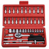 outillage-professionnel-kit-de-cles-a-cliquet-46-pieces-caisse-outils-reparation-pour-voiture-moto-velo-et-autres-ain-naadja-alger-algerie