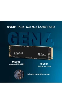 Crucial ssd 1to p3 plus M.2 nvme