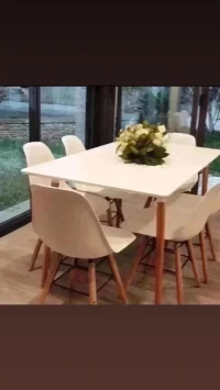 ❤️Solde table SCANDINAVE avec  chaise prix imbattable 📣