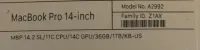 Macbook pro 2023