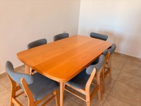 طاولات-الطعام-table-a-manger-en-hetre-6-personnes-برج-البحري-الجزائر