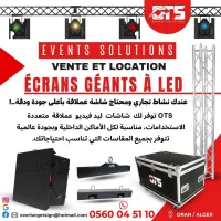 Vente et Conception et fabrication sur mesure d'écrans géants à LED.