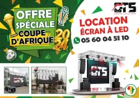 OFFRE SPECIALE ( COUPE D'FRIQUE ) 2024 Location D'écran À LED Avec Support, Sono Et Lumières.