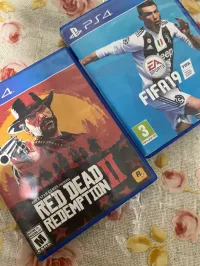Cd red dead redemption 2 +fifa19 ps4