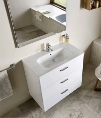 Lavabos Roca + Meuble Roca + Mitigeur + Glace Roca