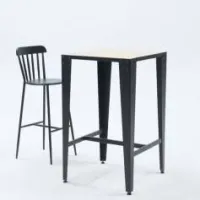 Table haute minimal industrielle design 