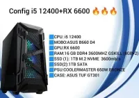 PC GAMER i5 12400 + RX 6600 MSI