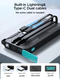JOYROOM POWER BANK ETANCHE / SOS / TORCHE 22.5W / 20000MAH