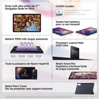 XIAOMI REDMI PAD 2 4/128GB WIFI AVEC ETUI DE PROTECTION