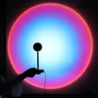 Projecteur/Lampe/Veilleuse Coucher De Soleil/Sunset USB Éclairage LED RGB Décoration Murale Stylé