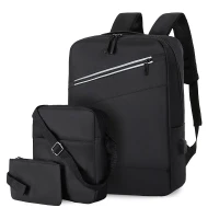 Pack 3en1 Élégant pour Homme  Sac à Dos, Bandoulière et Trousse