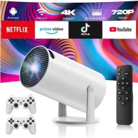 Console de Jeux Projecteur Intégré - Résolution Haute + 2 Manettes Sans Fil