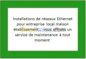 Installation réseaux et maintenance IT