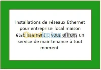 Installation réseaux et maintenance IT