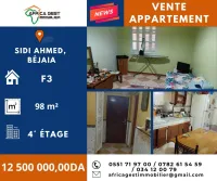 Vente Appartement F3 Béjaïa Bejaia
