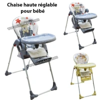 Chaise haute réglable pour bébé mini pouce 