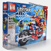 Jeu de construction en forme de moto Spiderman