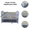 منتوجات-للأطفال-الرضع-lit-parc-en-bois-reglable-pour-bebe-دار-البيضاء-الجزائر