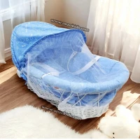 Landau en bois Osier pour bébé