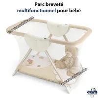 Parc de jeux breveté multifonctionnel pour bébé - CAM