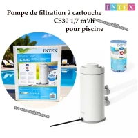 Pompe de filtration à cartouche C530 1,7 m/h pour piscine | Intex