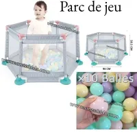 Parc de jeu pour bébé avec 10 balles