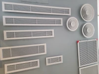 Diffuseur circulaire blanc en aluminium 