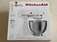 KitchenAid Robot pâtissier à tête inclinable 4,3L blanc - classic 5k45ss