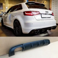Spoiler arrière / rear diffuser Audi A3 8v +2017 Sline black graphite