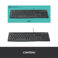 CLAVIER LOGITECH USB K120 AZERTY FRANCAIS