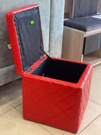 POUF SEMILI CUIR IMPORTATION COFFRET