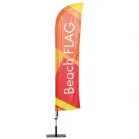 Beach flag courbé 2,80 Mètre