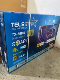 BIG PROMO tv Téléstar 55 pouce.  Double télécommande.  Smart android 11. Framlass.  Garantie 2 ans 