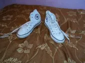 converse cuir et divers jeans  