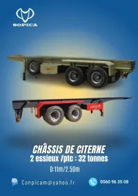 SOPICA chassis de citernes 32tonnes 2024