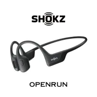 SHOKZ OpenRun Casque à Conduction osseuse, écouteurs Bluetooth Oreilles Libres pour Le Sport, Noir