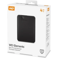 WD 4 TB Elements disque dur portable externe, USB 3.0, Plug-and- play, Noir