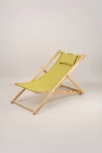 CHAISE LONGUE DE PLAGE EN HÊTRE 