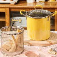 Mini friteuse en acier inoxyd 2L avec couvercle et filtre à huile مقلاة القلي متعددة المزايا