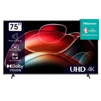 75A6K HISENSE 4K UHD, SMART TV, DOLBY VISION, ÉCRAN SANS BORD