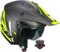 Casque Moto Jet CGM 155X RUSH SPRINT Graphit