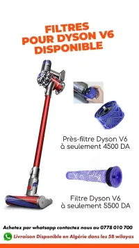 Filtres pour aspirateurs dyson v6